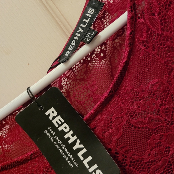 Formal Floral Lace Evening Party Maxi Dress - Picture 8 of 8